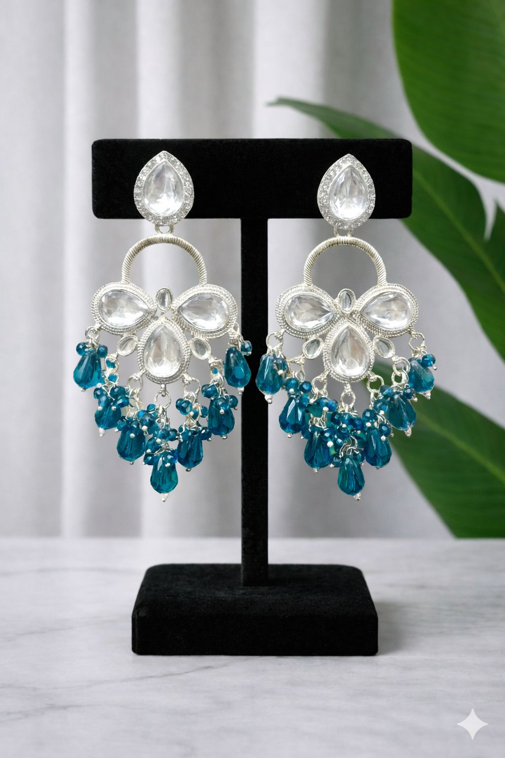 Chand Kundan Chandelier Earrings