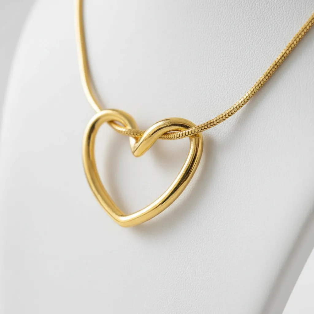 JEWILLEY Women's Hollow Heart Stylish Necklace